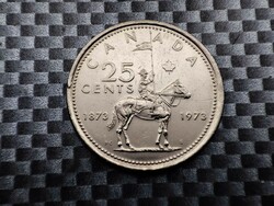 Canada 25 cents, 1973 100 years of the Royal Canadian Mounted Police