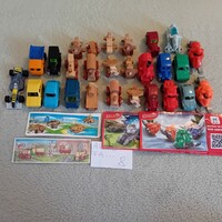 8. Kinder figure vehicles 26 pieces, many cars with flywheels, cheap
