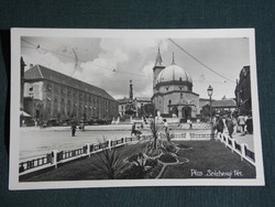 Postcard, Pécs, engineer Zzabokorszky, detail of Széchenyi Square, Pécs, 1937