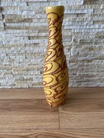 Retro applied art ceramic floor vase