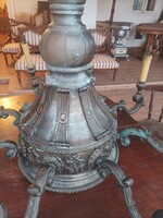 Antique bronze large baroque chandelier for sale