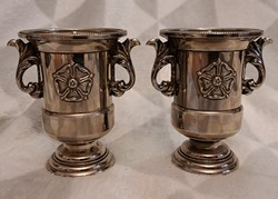 2 silver-plated potpourri holders (l4590)