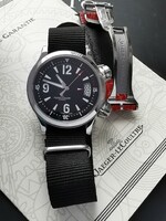 Jaeger-lecoultre master compressor 200m swiss diver complete set with champion guide price - 18k plaque