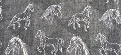 Equestrian women's shawl, stole (l4601)