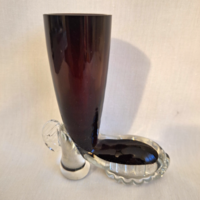 Murano or Czech glass boot frame