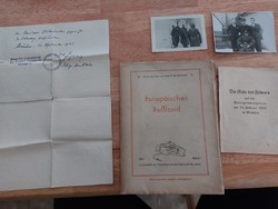 (K) Német katonai fotók, dokumentumok, térkép gyűjtőknek II. VH