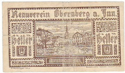 Austrian emergency money 40 heller 1920