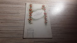 Antique embossed greeting postcard.