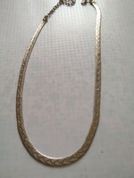 Szép mutatós régi ezüstözött nyaklánc