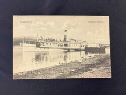 Tahitóthfalu steamboat station - postcard