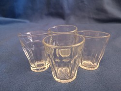 Retro heat-resistant glass coffee cup set 3+1
