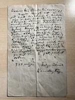 Manuscript - Frigyes Karinthy's letter to Miss Ilonka Kis
