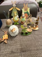 Easter figurines in perfect condition. Very nice pieces made of wood/ceramics