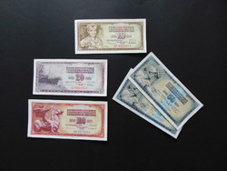 Lot of 5 dinar banknotes of Yugoslavia !!!