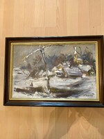 Séday Éva :közepes téli tájkép
