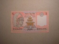 Nepál-5 Rupees 1981 UNC