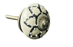 30004 Vintage stílusú porcelán bútorgomb