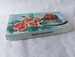 Retro bonbonos doboz 1982 Meggydesszert papírdoboz