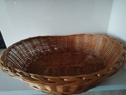 Dog and cat basket made of cane