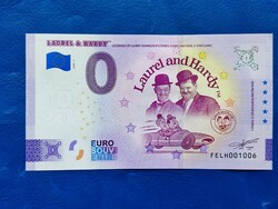 Malta 0 euro 2024 stan and pan (laurel & hardy)! Rare commemorative paper money! Ouch!