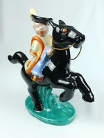 Horseman boy, colt - hops ceramic - large size