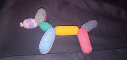 Crocheted balloon dog
