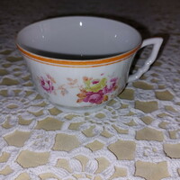Zsolnay manófüles porcelán szép virágos teás csésze
