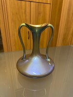 Zsolnay porcelain, eosin ribbon vase