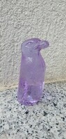 Alexandrite glass penguin color-changing display case