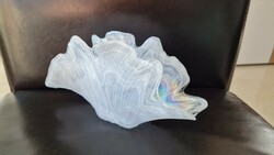 Murano glass napkin holder white