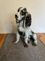 Nagyméretű porcelán spániel kutya