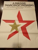 A Magyar Tanácsköztársaság, plakát 1969-ből, készítő Papp Gábor most LEÁRAZVA!!!