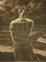 Baja Benedict (1893-1953): on the shores of dark waters (large size!)