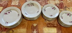 24-piece retro lowland porcelain plate set for sale
