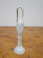 Porcelain egret figure from Hölóháza