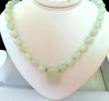 Jade mineral necklace