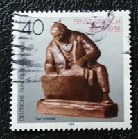 Bb823p / Germany - Berlin 1988 ernst barlach stamp stamped