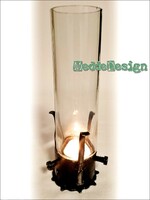 MeddeDesign BlackOut Rustic® Bottle SteamPunk asztali mécseslámpa