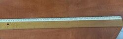 Wooden ruler with metal insert, 50 cm long