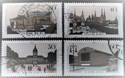 Bb772-5p / Germany - Berlin 1987 Berlin 750 year block stamps stamped