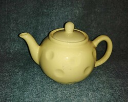 Yellow ceramic teapot spout (a11)