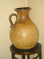 Retro cracked glazed floor vase, 50 cm high
