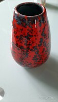 Beautiful retro vase in bright red