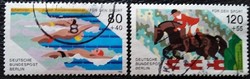 Bb751-2p / Germany - Berlin 1986 sports aid stamp set stamped