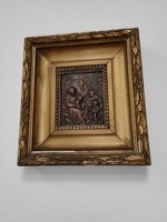 Bronze wall picture marked B 1659, in a wonderful frame