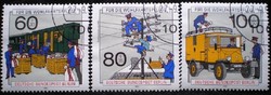 Bb876-8p / Germany - Berlin 1990 postal history stamp line stamped