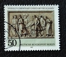 Bb784p / Germany - Berlin 1987 the Rixdorf Czech settlement stamp stamped