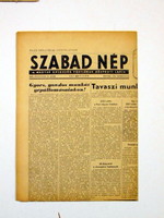 1953 március 28  /  SZABAD NÉP  /  Újság - Magyar / Napilap. Ssz.:  26084