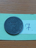 Denmark 2 cents 1948 zinc, ix. King Frederick 7
