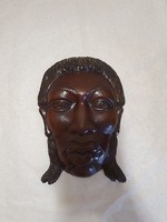 Carved male head